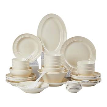 French cream style high-looking tableware set