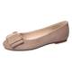 Genuine leather Korean style flat bottom shallow mouth versatile round-toe scoop shoes