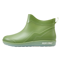 Rain boots for women fashionable rubber shoes for outer wear plus velvet waterproof shoes for car washing kitchen work non-slip rain boots for adults 2925