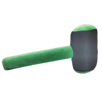 Black and green medium hammer car auction car dealer live broadcast props soft safety doll custom size