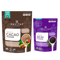 (Self-Employed) Naviitas Raw Cocoa Powder Unalkalized Baking Basil Powder Freeze-dried Anthocyanin Acai Sprint