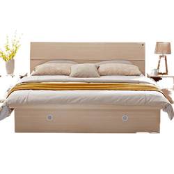 Quanyou Home Bedroom Furniture Modern Simple King Bed 1.8 Meters Double Bed High Box Storage Bed Panel 106302