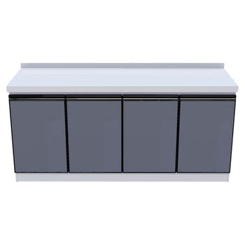 Stainless steel kitchen cabinet one-piece