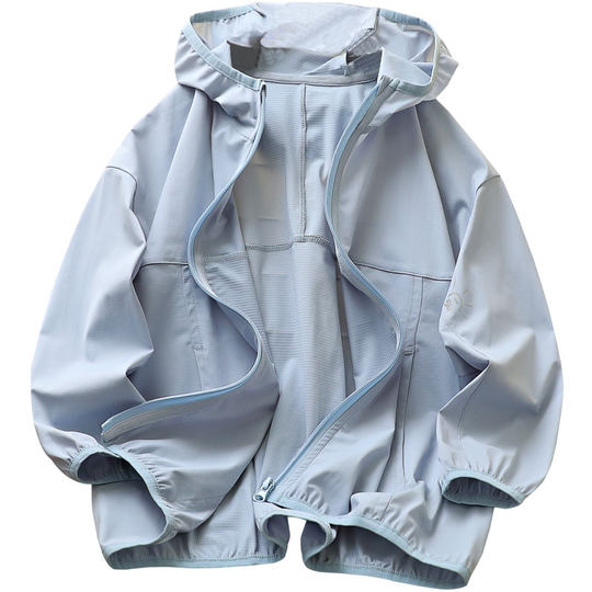 Sun protection clothing, UV protection, light skin clothing, hooded trendy