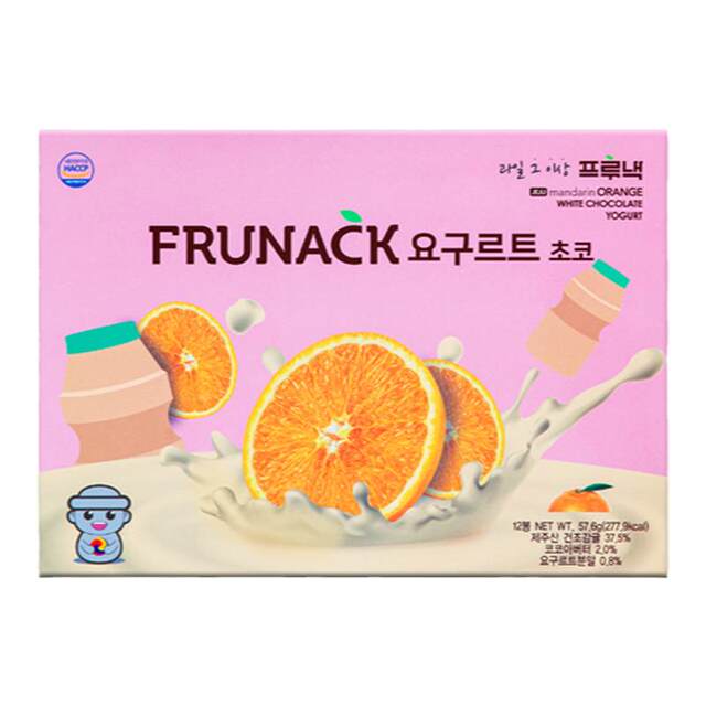 FRUNACK chocolate citrus slices imported from Korea