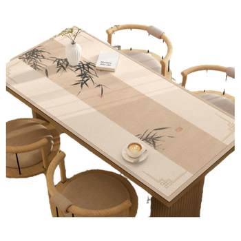 Tea room log style waterproof leather table mat chinese style Tea room log style waterproof leather table mat chinese style