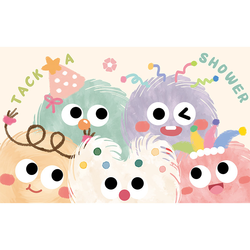 Cartoon bathroom absorbent non-slip floor mat