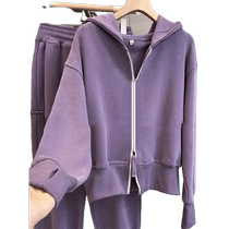 Suit Sport wind even cap sweatpants light lavish and casual early spring new playful and playful Salt Ensemble Senior Sensation