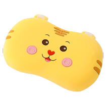 Student memory pillow cat belly neck pillow cartoon pillowcase slow rebound memory foam pillow core childrens pillow nap pillow