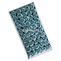 3-х слойный закругленный край [серо-синий] 50 цветков