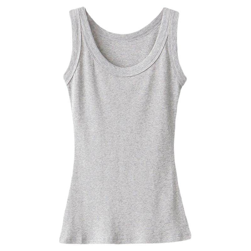 Ice threaded suspender vest sleeveless outer base shirt
