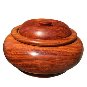 Burmese rosewood natural wood carving cornucopia storage box