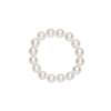 Oshiman Jewelry Freshwater Nucleated Pearl Ring Full Bead Design Elastic Cord Versatile Women's Gift Box Packaging Short Light