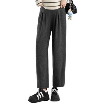 Jingqi pregnant woman glutinous rice wide-leg pants without thigh belly trousers