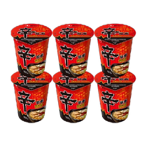 Nongshim Mushroom Beef Spicy Ramen Cup Noodles 65g*6 Cup Instant Noodles Instant Noodles Instant Bucket Noodles