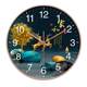 Silent wall clock Chinese style clock living room radio clock