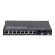 Gigabit POE fiber optic transceiver switch sharp flash