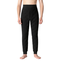 Pantalon en duvet pour hommes vêtement dintérieur hiver 2023 dâge moyen et âgé épais chaud mince extensible doublure élastique moins 40 pantalons en coton résistant au froid