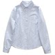 Literary and fresh loose cotton shirt for women long sleeves autumn