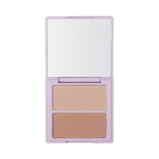 Two-color contouring shadow contouring palette gray brown nose bridge silhouette facial nose shadow contour matte gray tone nose face slimming