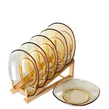 High borosilicate glass dish heat-resistant tableware set healthy