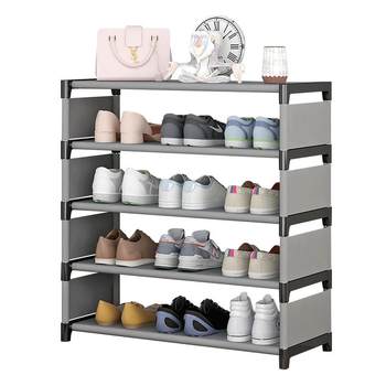 Simple shoe rack household door dormitory storage artifact rental house shoe rack multi-layer storage rack integrated layer