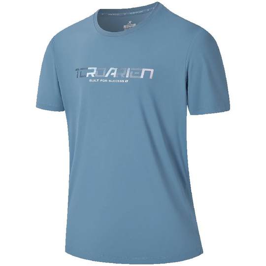 特步冰丝运动短袖男2025秋冬新款高弹T恤户外跑步训练半袖男上衣