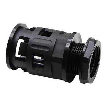 Direct-through fixing joint bellows fitting fixing joint