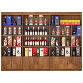 Tobacco and alcohol display cabinet firmly deepens and heightens