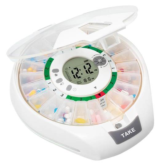 Maiweikang smart pill box provides regular reminders to prevent accidental ingestion