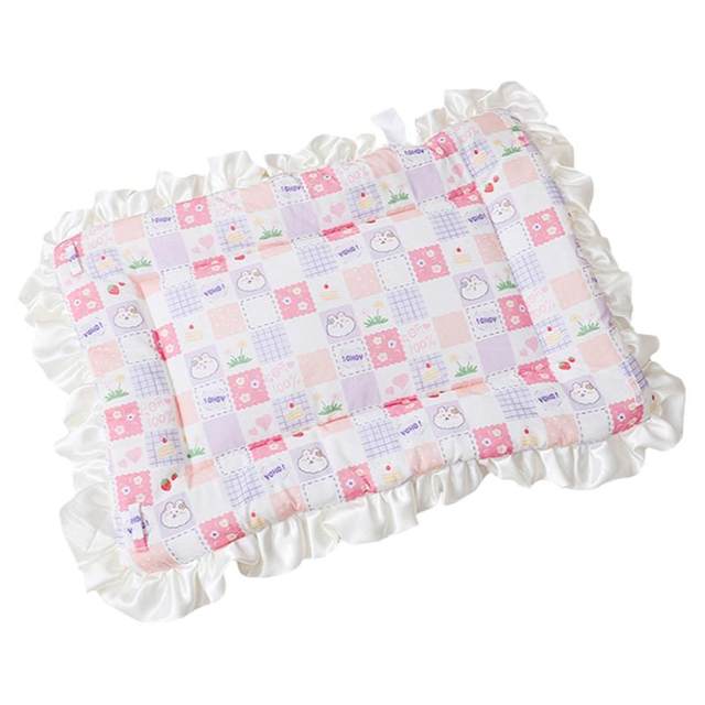 Double-sided lace coral velvet cat breeding specialty mat