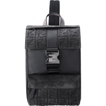 (Self-operated) Fendi Fendi mens fabric and leather handheld shoulder crossbody bag chest bag 7VZ067 AHU7