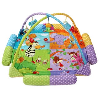 婴儿游戏垫爬行垫宝宝游戏毯爬行毯满月礼物玩具健身架 0-2岁