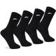 Anta sports socks and stockings breathable sweat-absorbent and odor-proof medium stockings soccer basketball running socks fitness black and white socks