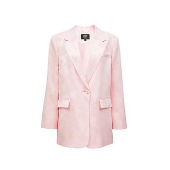 Vero moda suit jacket ສໍາລັບແມ່ຍິງໃນພາກຮຽນ spring ແລະ summer ທີ່ມີຄໍ lapel ແປ, ຮູບແບບຊ້ໍາ floral, ແນວໂນ້ມຄົນອັບເດດ: versatile