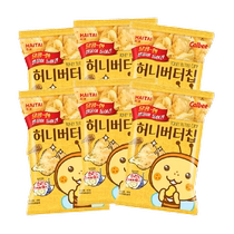 Korean Haitai Honey Butter Potato Chips 60g*6 bags of potato chips snack snack puffed holiday gift