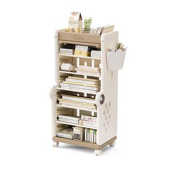 Yinghe bookshelf desktop picture bookshelf side movable storage rack household floor-standing storage storage shelf