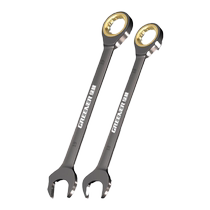 Two-way rapid torx ratchet wrench industrial grade small open dual purpose wrench automatic hardware tool set