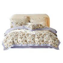 Mercury Home Textiles brushed cotton four-piece antibacterial cotton set thickened quilt cover sheet warm bedding 24 new products