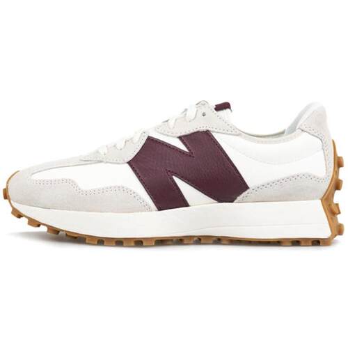 New Balance新百伦 327系列舒适防滑低帮跑步鞋女款白灰红WS327KA