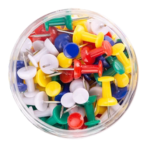 Deli push pins colorful I-shaped nails push nails stainless steel handmade pins nails soft wood nails art nails pins fixed nails small push pins board nails photo wall decoration creative push pins