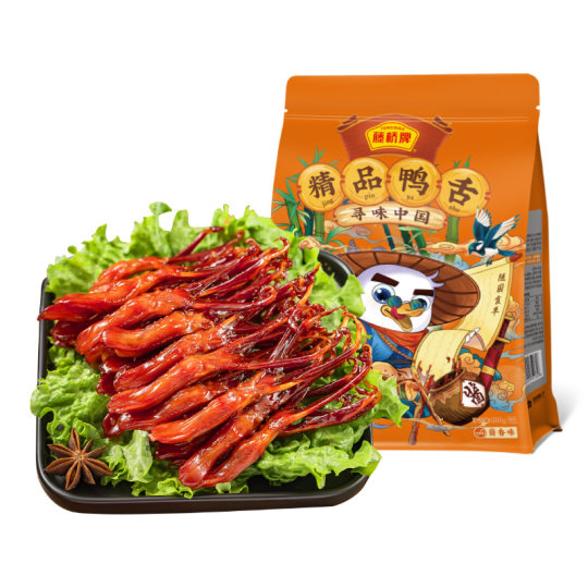 Entenzunge der Marke Tengqiao, geschmorte Spezialsnacks aus Wenzhou, 180 g