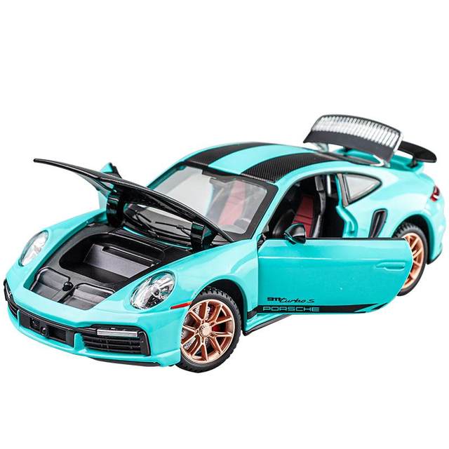 Simulated 911TurboS toy alloy car model