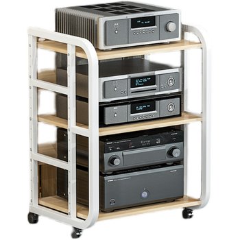 Movable hifi equipment floor-standing audio-visual amplifier cabinet