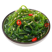 Commercial large packaged seaweed salad Japanese shredded seaweed ready-to-eat salad Chinese wakame stems Japanese sushi kelp
