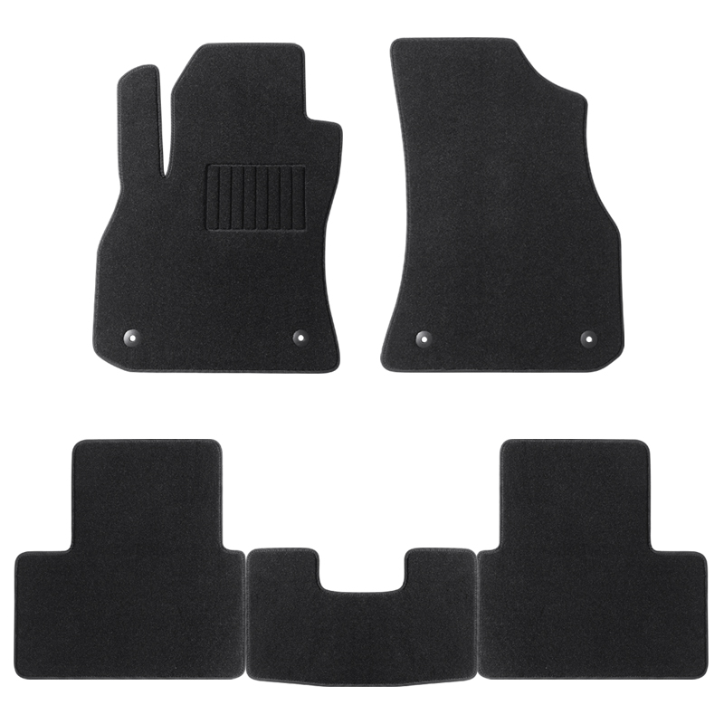 Customized single-piece car floor mats with suede, eco-friendly and odorless