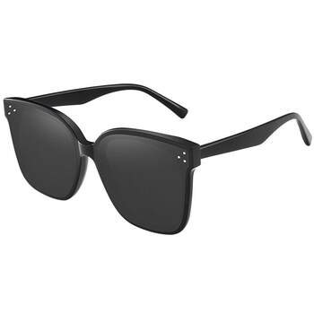 Gm sunglasses women's large frame showing small polarization and uv protection