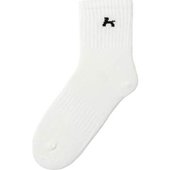 Semir children's socks 2024 new style boys and girls jacquard breathable mid-calf socks daily versatile 3 pairs