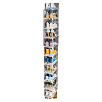 Shoe rack simple door door household storage tool