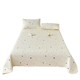 Washed cotton bed cover